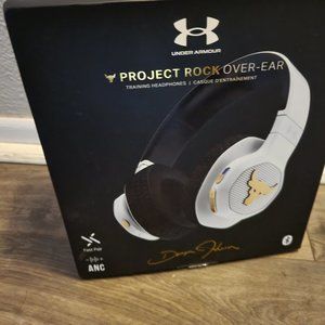 New, never worn Under Armour Project Rock Over-Ear headphones